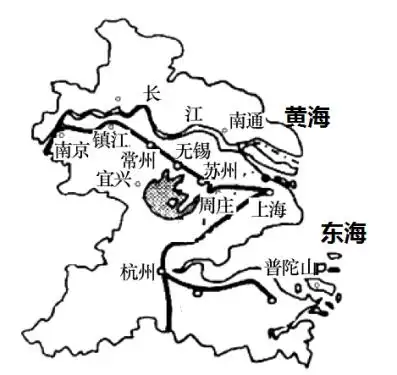 读长江三角洲位置示意图,回答下列问题.