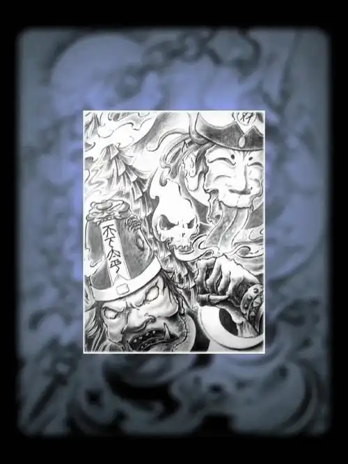 黑白无常  #纹身  #满背纹身  #纹身手稿