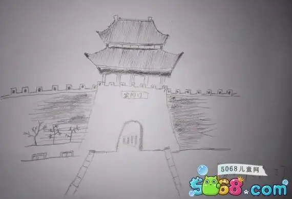 开封风景简笔画