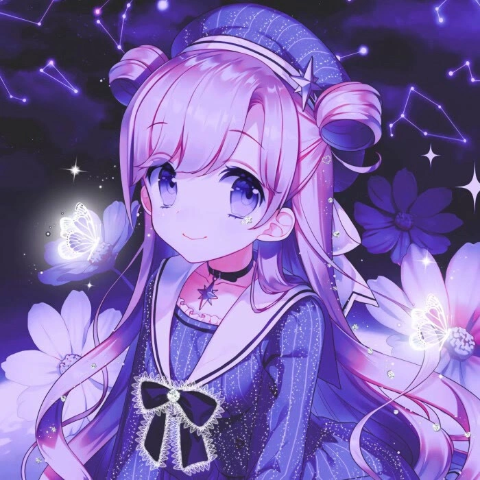 高级紫色系列动漫头像