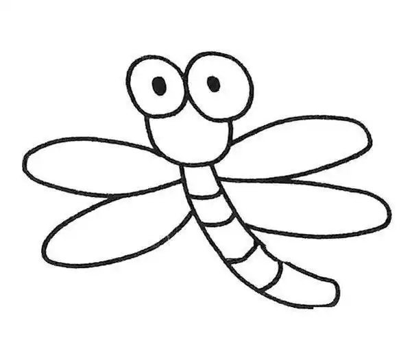 蜻蜓简笔画图片大全可爱的蜻蜓蜻蜓简笔画