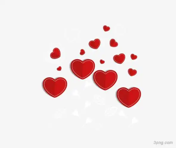 心形创意设计png素材透明免抠图片-节日元素