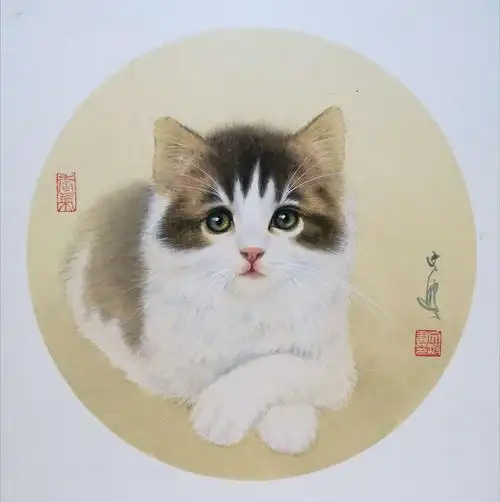 工笔画__猫(一)