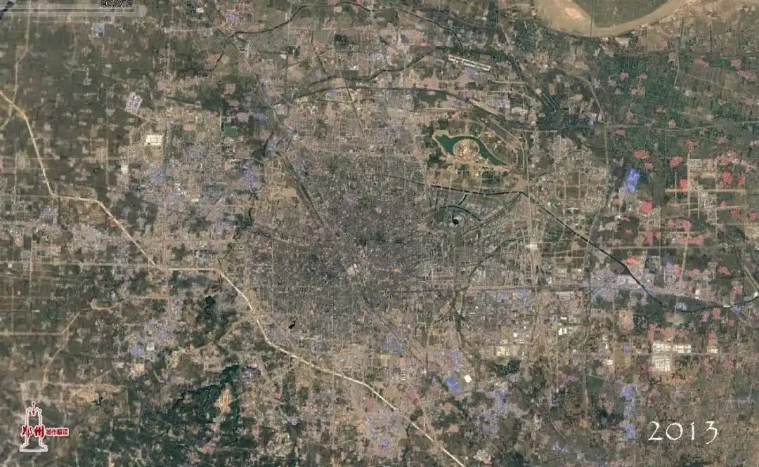 29张卫星地图记录郑州30年间的发展巨变|东区|郑州市|郑东新区_网易