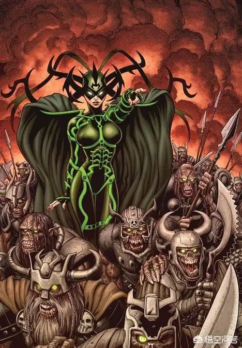 海拉掌管九界之一的冥国尼福尔海姆,阿萨神族中死亡的人都归她管.