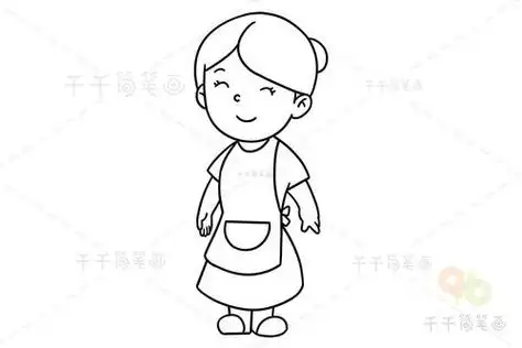 画妈妈的简笔画画妈妈的简笔画漂亮