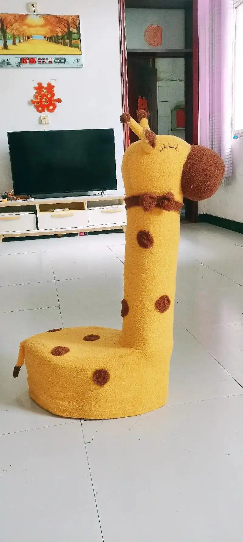 奶粉罐做小鹿凳子   纯手工打造.用时两个下午,宝宝喝完的奶 - 抖音