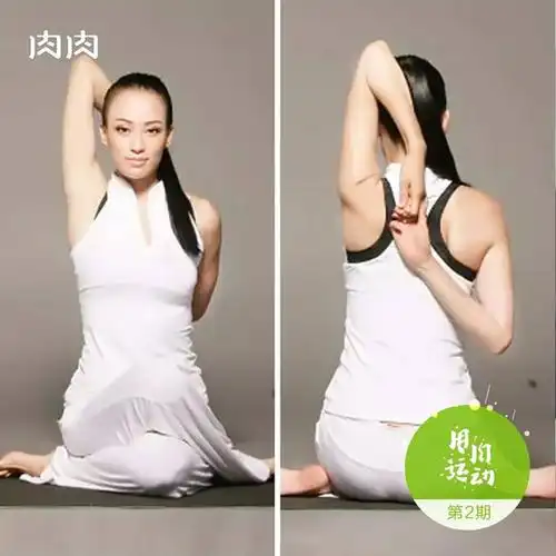 瑜伽小课堂纤细手臂必杀技牛面式