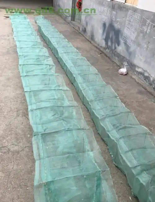 虾笼泥鳅笼子渔网地笼批发地笼网无结网地笼生产