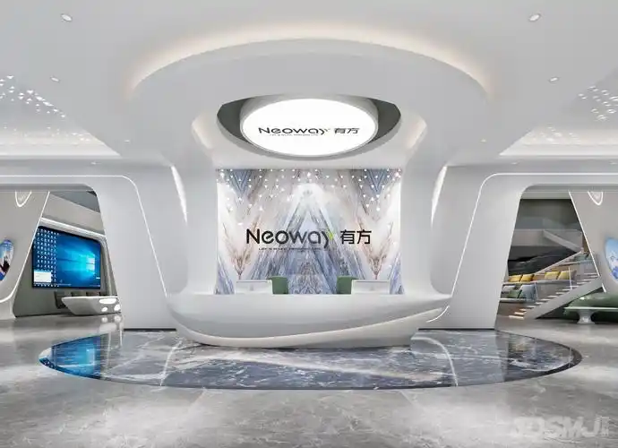 现代科技前台大厅-3d模型-模匠网,3d模型下载,免费模型下载,国外模型