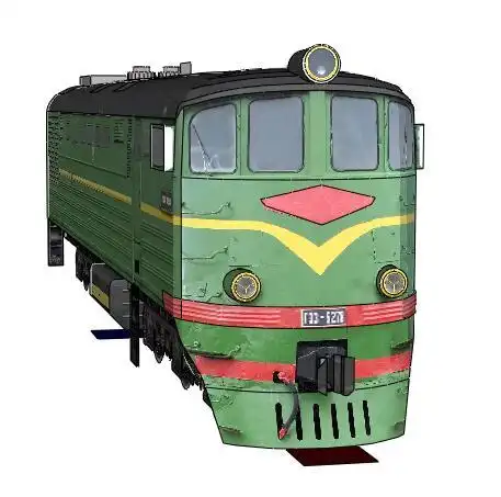 绿皮火车2款纸模型