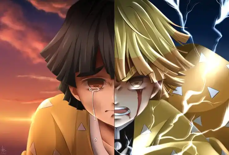 我妻善逸插画图片壁纸