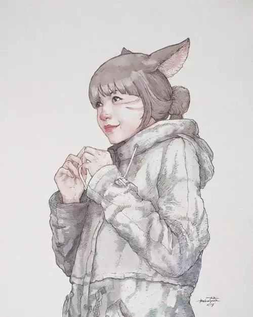 人物淡彩 印尼画家trishna,收集于网络,侵删