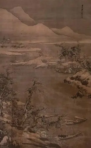 有趣的是,宋代以后的画家也对雪江卖鱼的题材颇有兴趣.