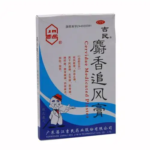 吉民药业麝香追风膏(7cm*10cm*8贴)-广东湛江吉民药业股份有限公司