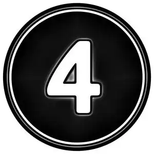 黑色圆数图标照片