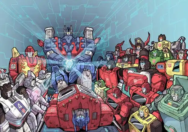 变形金刚汽车人,霸天虎集合插画,还有变形金刚版"最后的晚餐"_网易