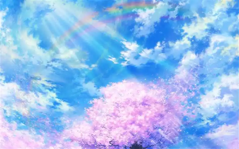 唯美动漫天空背景
