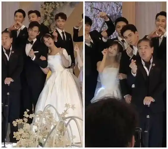 原创杨紫李现客串新剧一合体就结婚杨紫穿白纱成最美新娘笑开花