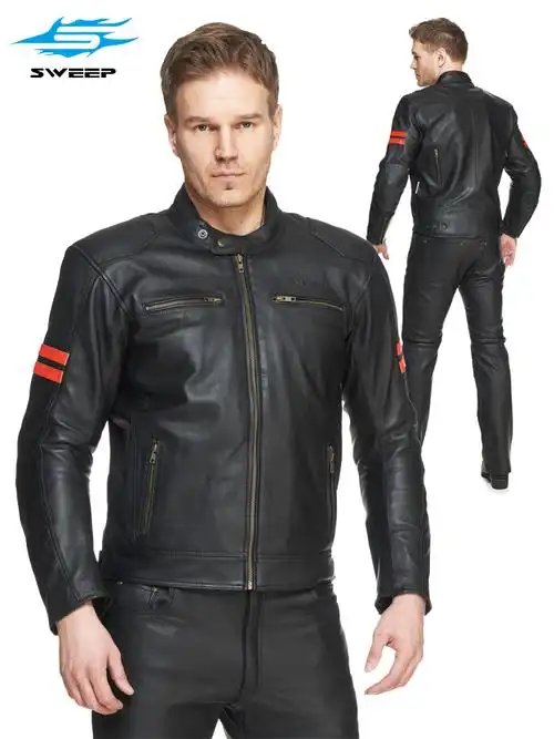 进口sweep机车皮衣赛车夹克上衣摩托车骑行四季赛车服