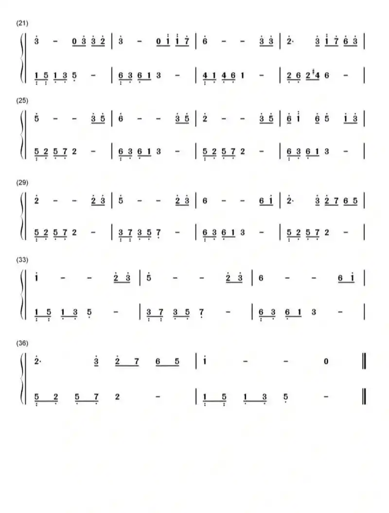 流行歌曲#钢琴简谱