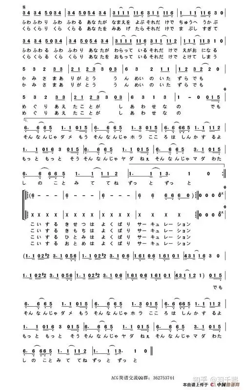 恋爱循环的笛子版的简谱是什么