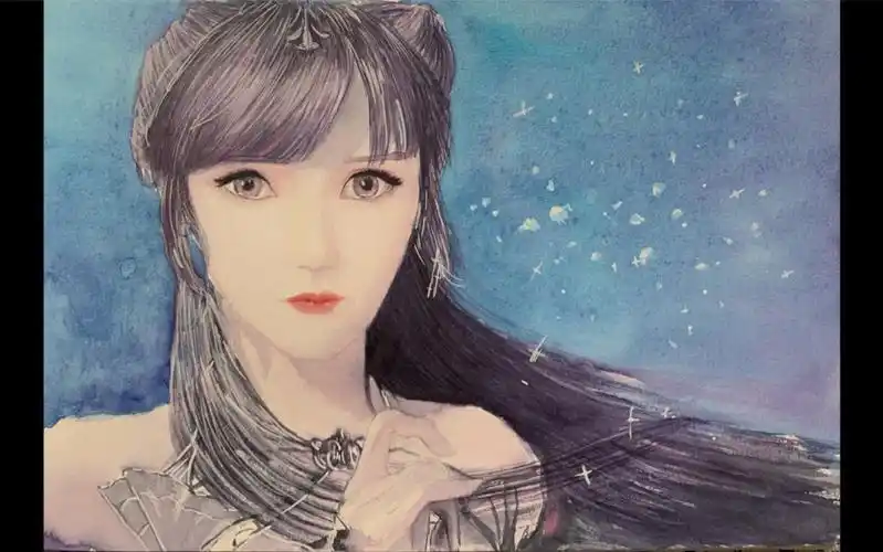 【水彩】斗罗大陆—小舞 绘画过程