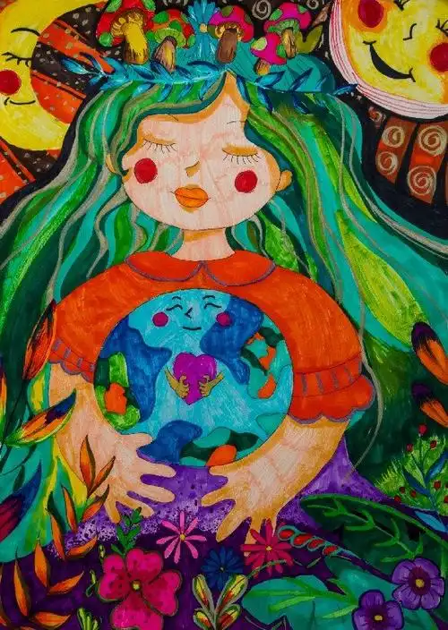 兰州市第二届青少年环保绘画大赛中学组作品展