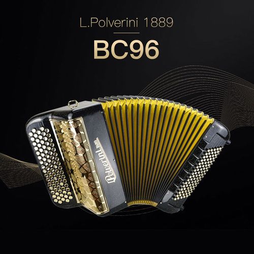 博罗威尼bc96喷漆特别版50键96贝斯意大利巴扬手风琴键钮式手风琴