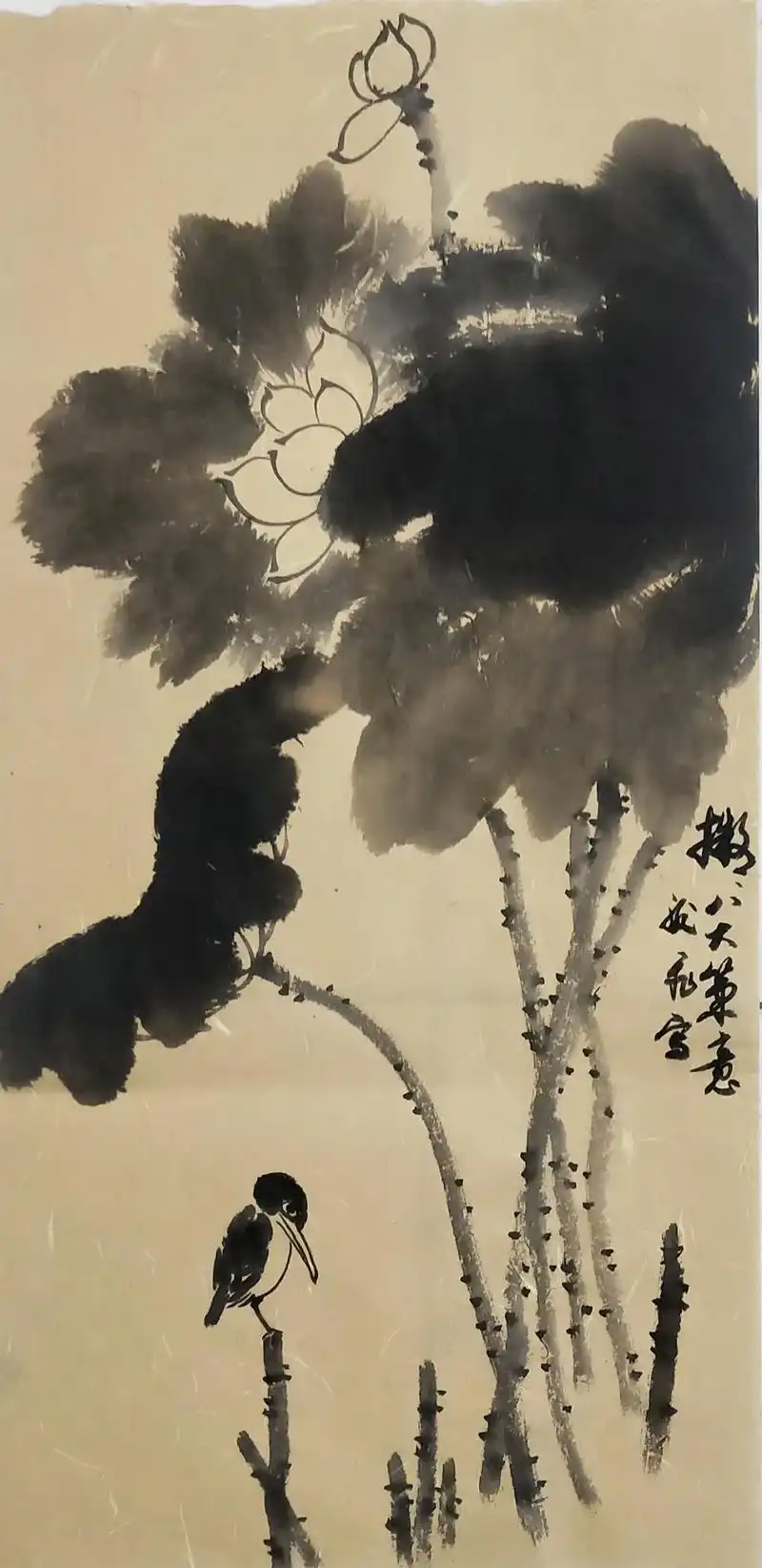 水墨写意 ,拟八大山人笔意#国画也抖音 #一起学画画  - 抖音