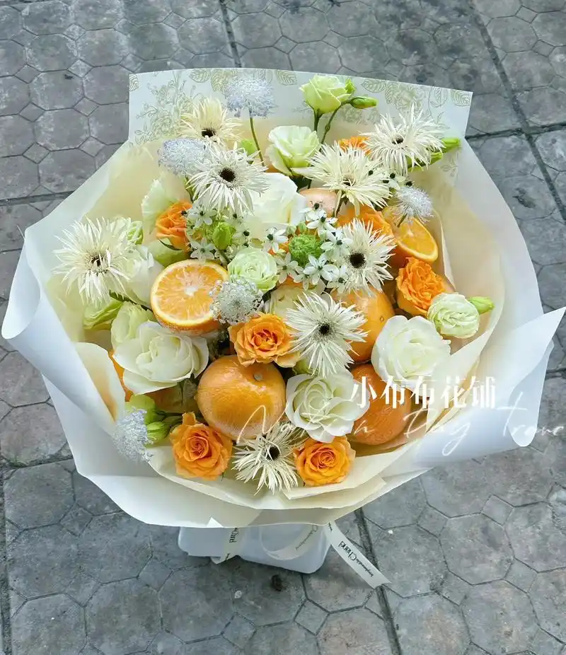 橙子花束92.橙心橙意,心想事橙,好事橙双,前橙似锦#创意花 - 抖音