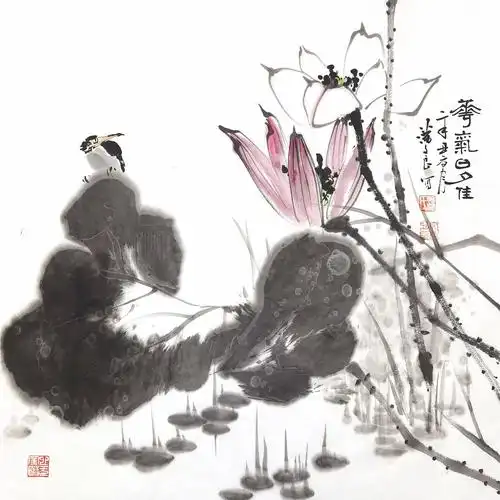 潘文良小写意花鸟画典范之作