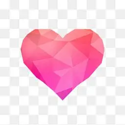 粉色爱心立体