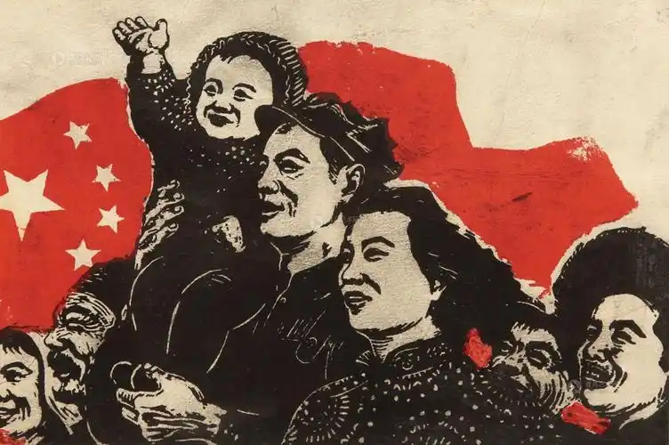 【参加群众大会去 套色木刻】拍卖品_图片_价格_鉴赏_版画_雅昌艺术品