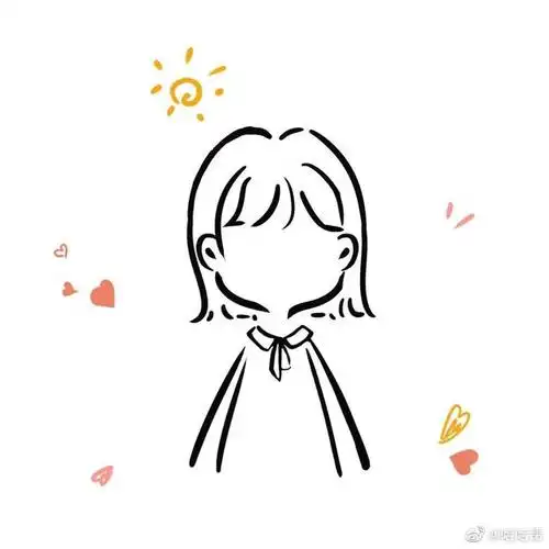 画师-哈哈昂低马尾:头像 | 侧脸头像 古风女生影视角色头像 简笔画低