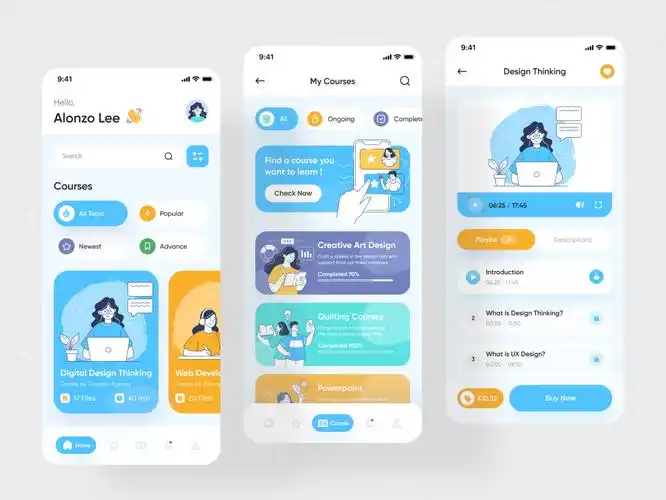 国外app界面设计!零广告效果