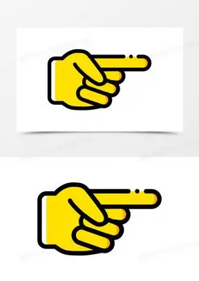 矢量卡通手指指引00刷卡正确的手指手势图标660手指指向正确的方向