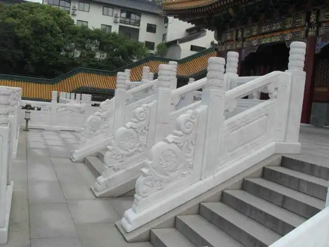 园林景观石雕护栏寺庙石头栏杆批发雕刻石材栏杆