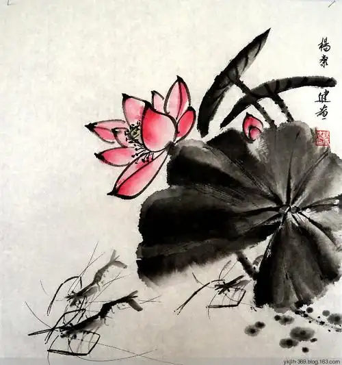 荷花虾(原画)