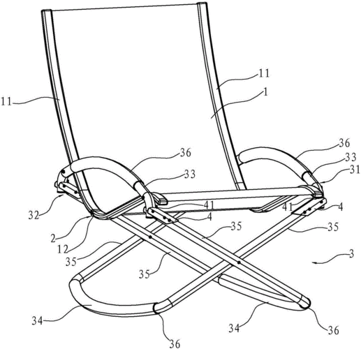 一种折叠摇椅的制作方法