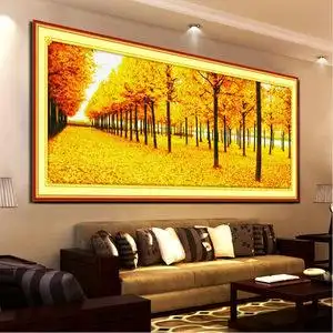 黄金满地十字绣图片