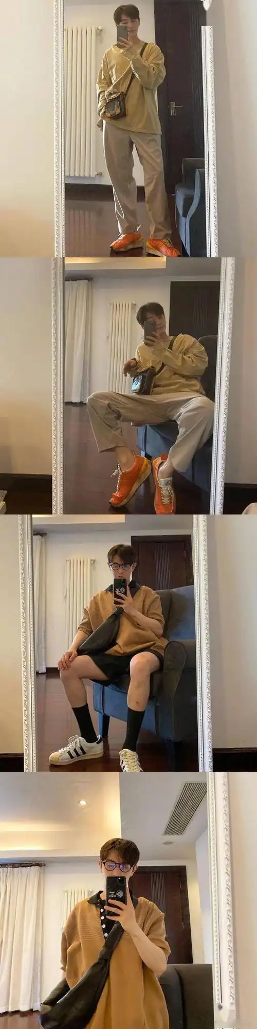 男生对镜自拍姿势合辑_孙坚