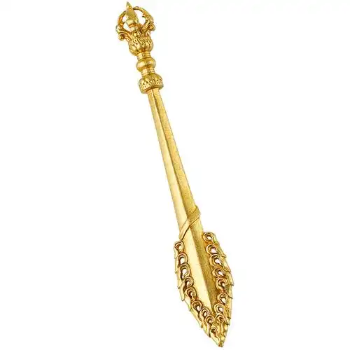 纯铜藏式密宗佛教尼泊尔纯银文殊菩萨智慧宝剑挂饰吊坠法器金刚杵