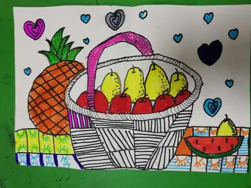 营养丰富,而且形状各异,色彩鲜艳,今天让我们一起来画桌上的水果吧!