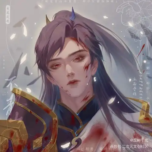 一念神魔_王者荣耀李信头像约稿绘画作品