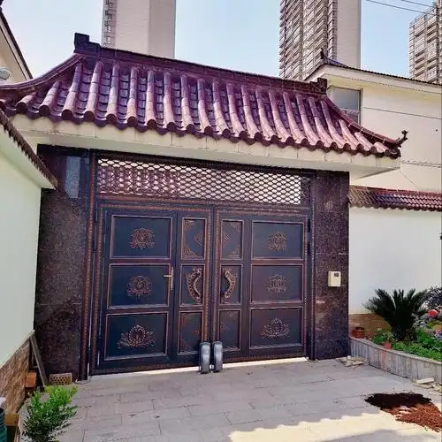 自动庭院门 双开庭院门 利元门业 别墅大门厂家 创意设计