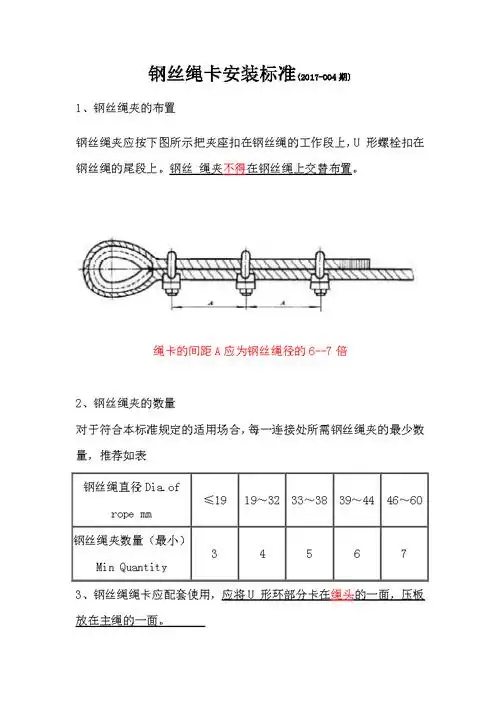 钢丝绳卡的安装标准(2017-004期).pdf