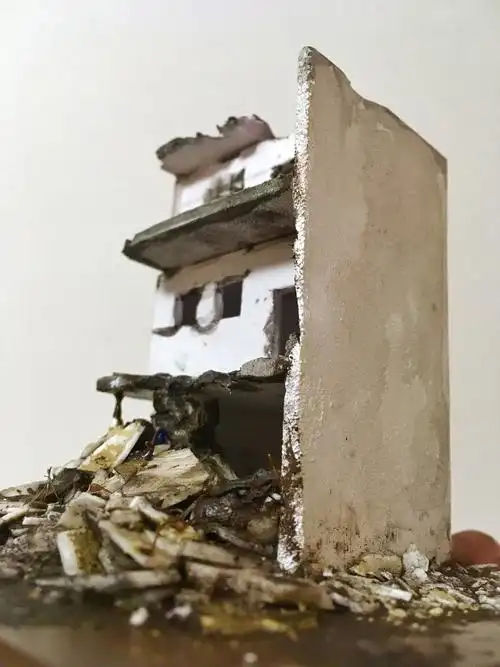 微缩场景模型,废墟2|手工艺|手办/模玩|灭敌灵 - 原创作品 - 站酷 (zc