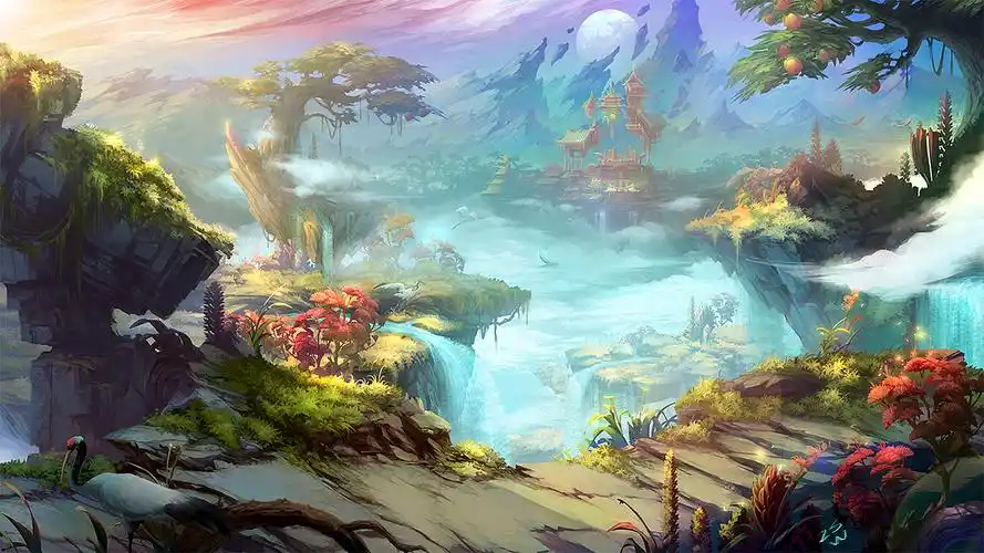 仙界(某某公司的测试作品)|插画|游戏原画|焖烧卫 - 原创作品 - 站酷