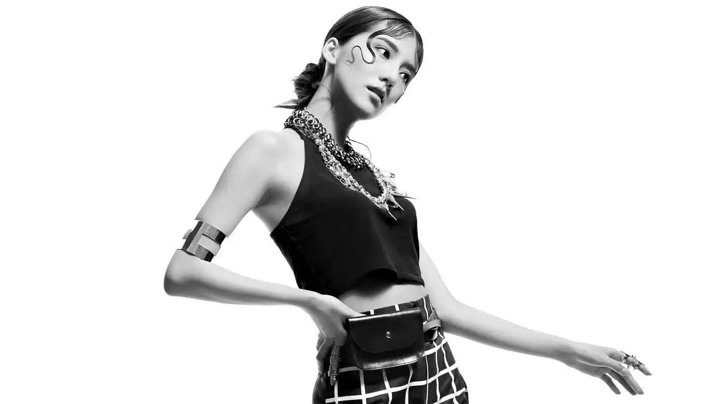 吴千语黑白片时尚写真壁纸